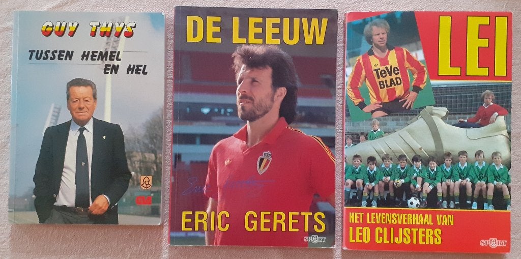 Voetbalboeken : 3 Belgische voetbaliconen, Boeken, Ophalen of Verzenden, Zo goed als nieuw, Balsport