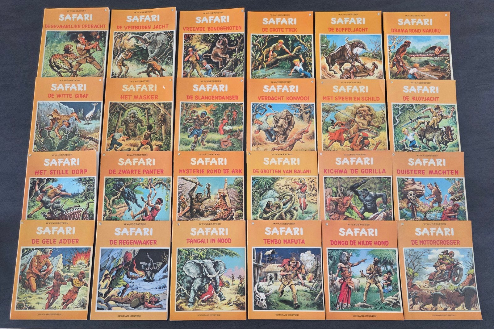 Volledige reeks Safari: Willy vandersteen ( eerste druk ), Boeken, Stripverhalen, Ophalen of Verzenden, Zo goed als nieuw