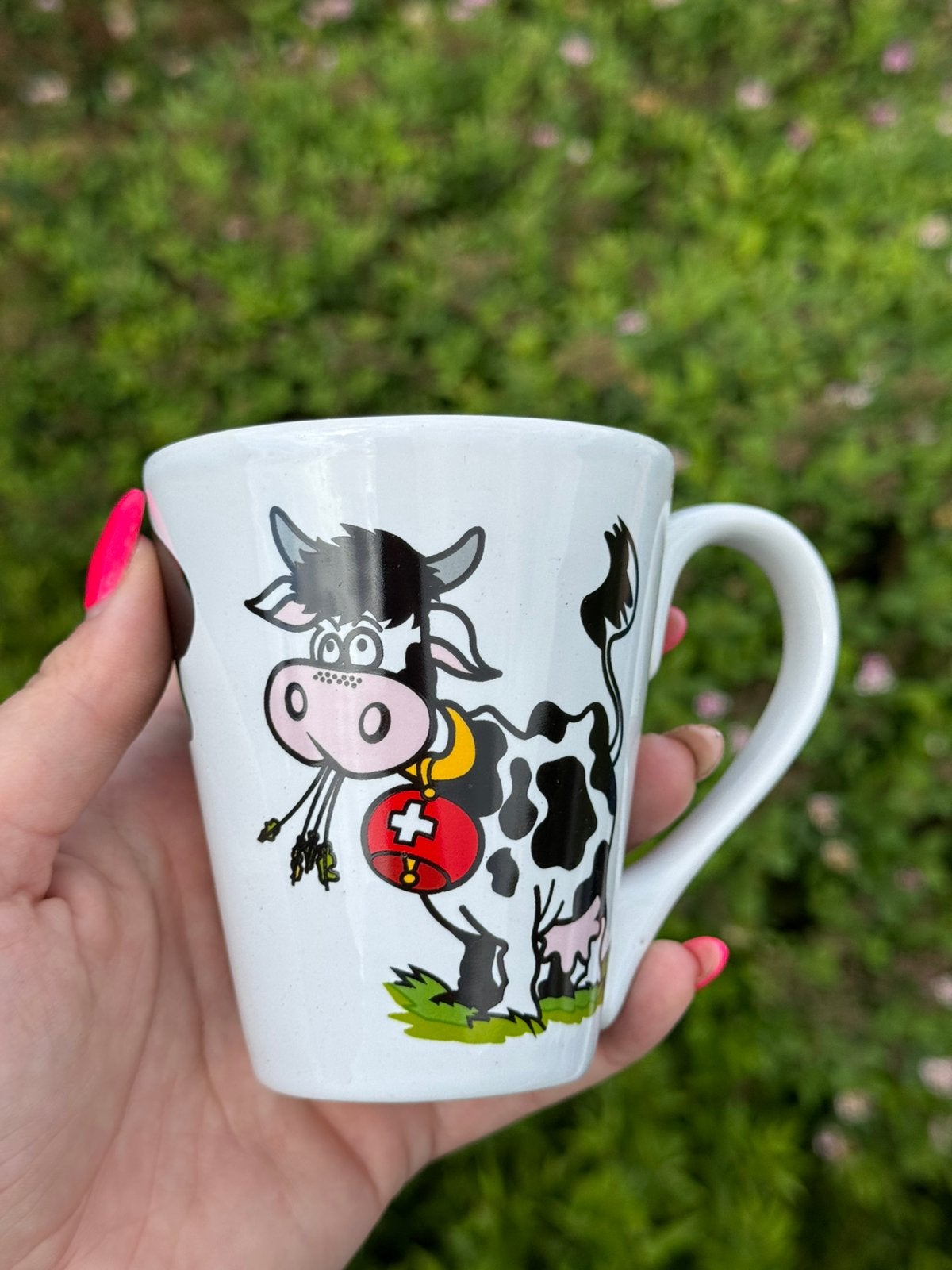 Confiland Vache mok, Huis en Inrichting, Keuken | Servies, Ophalen, Zo goed als nieuw, Porselein, Mok