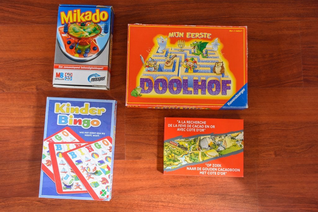 speelgoed pakket gezelschapsspelletjes, Ophalen, Gebruikt