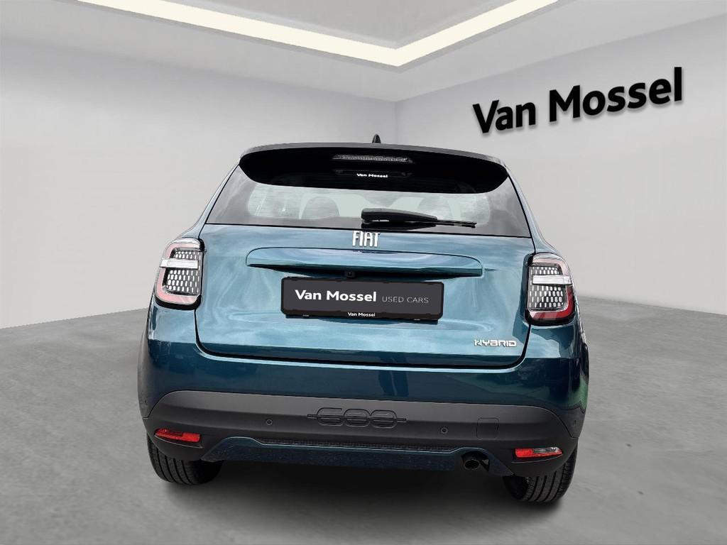 Fiat 600 1.2 Hybrid 100, Auto's, Stof, Gebruikt, Zwart, 109 g/km