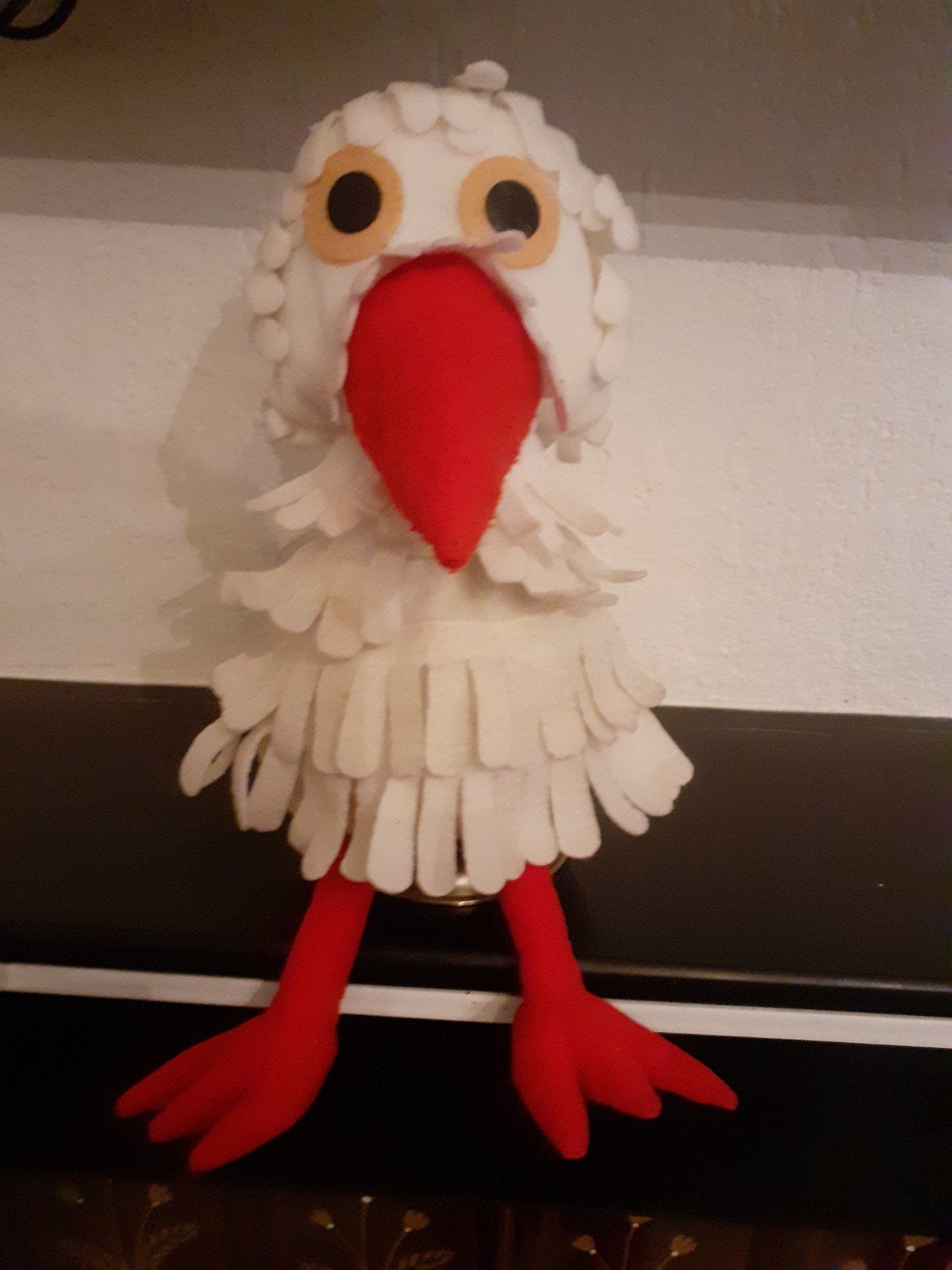 juffrouw Ooievaar handpop poppenkastpop, Ophalen of Verzenden