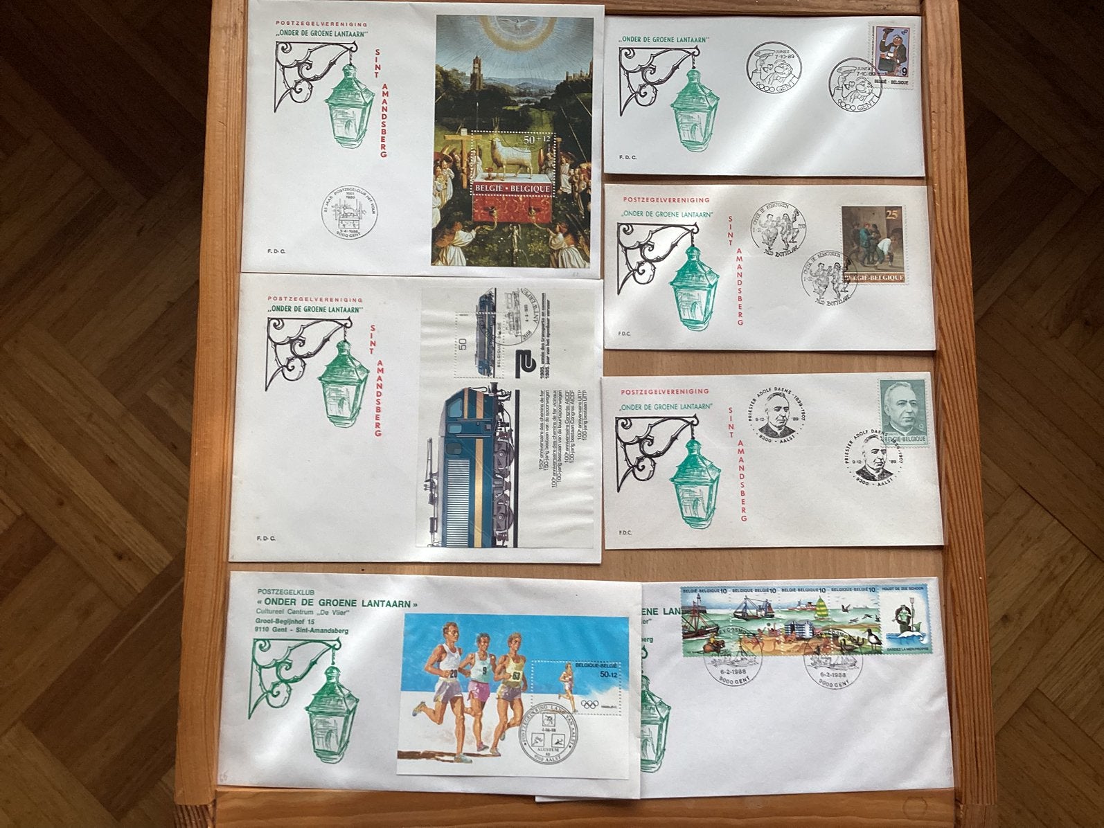 FDC België, Ophalen of Verzenden