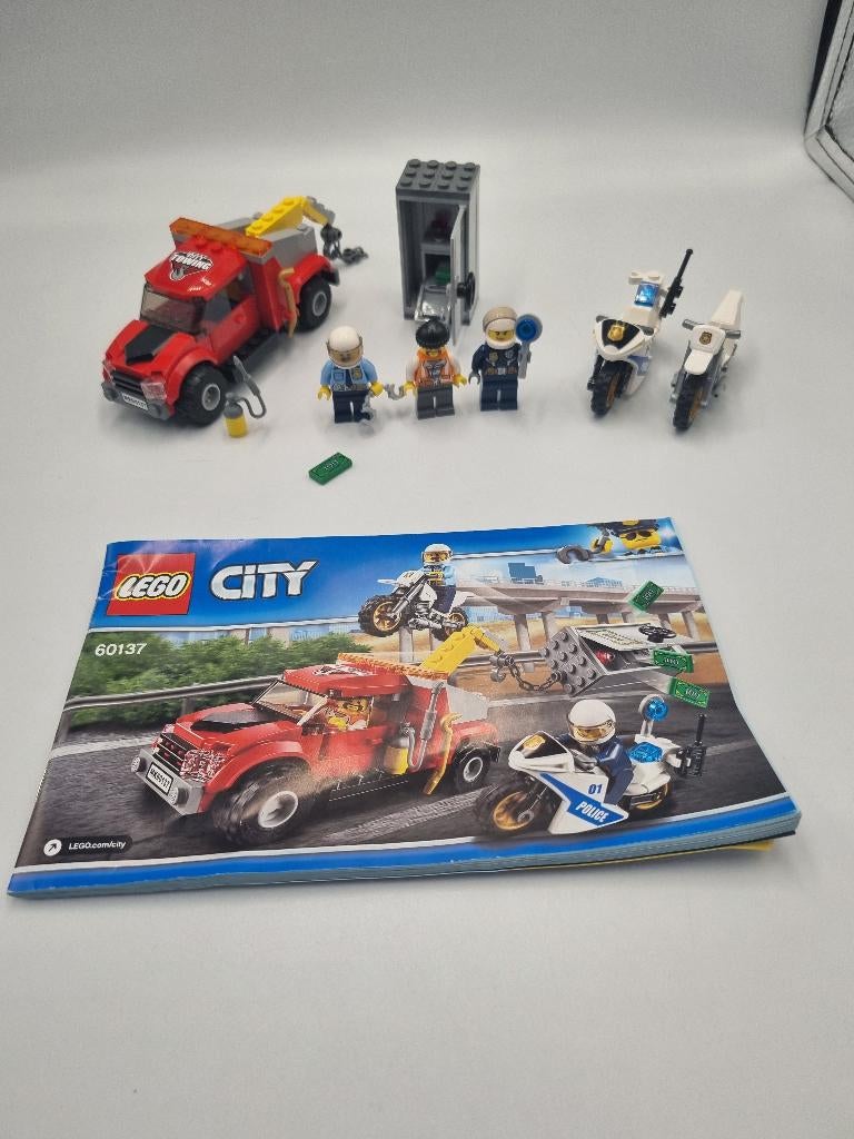 Trouble de dépanneuse Lego City 60137, City, Enlèvement ou Envoi, Lego, Ensemble complet