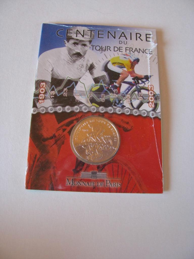 Centenaire du tour de france 1/4 euro-argent, Envoi, France, Argent