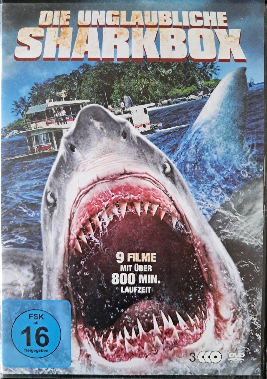 Sharkbox, diverse haaienfilms, CD & DVD, DVD | Aventure, Enlèvement ou Envoi