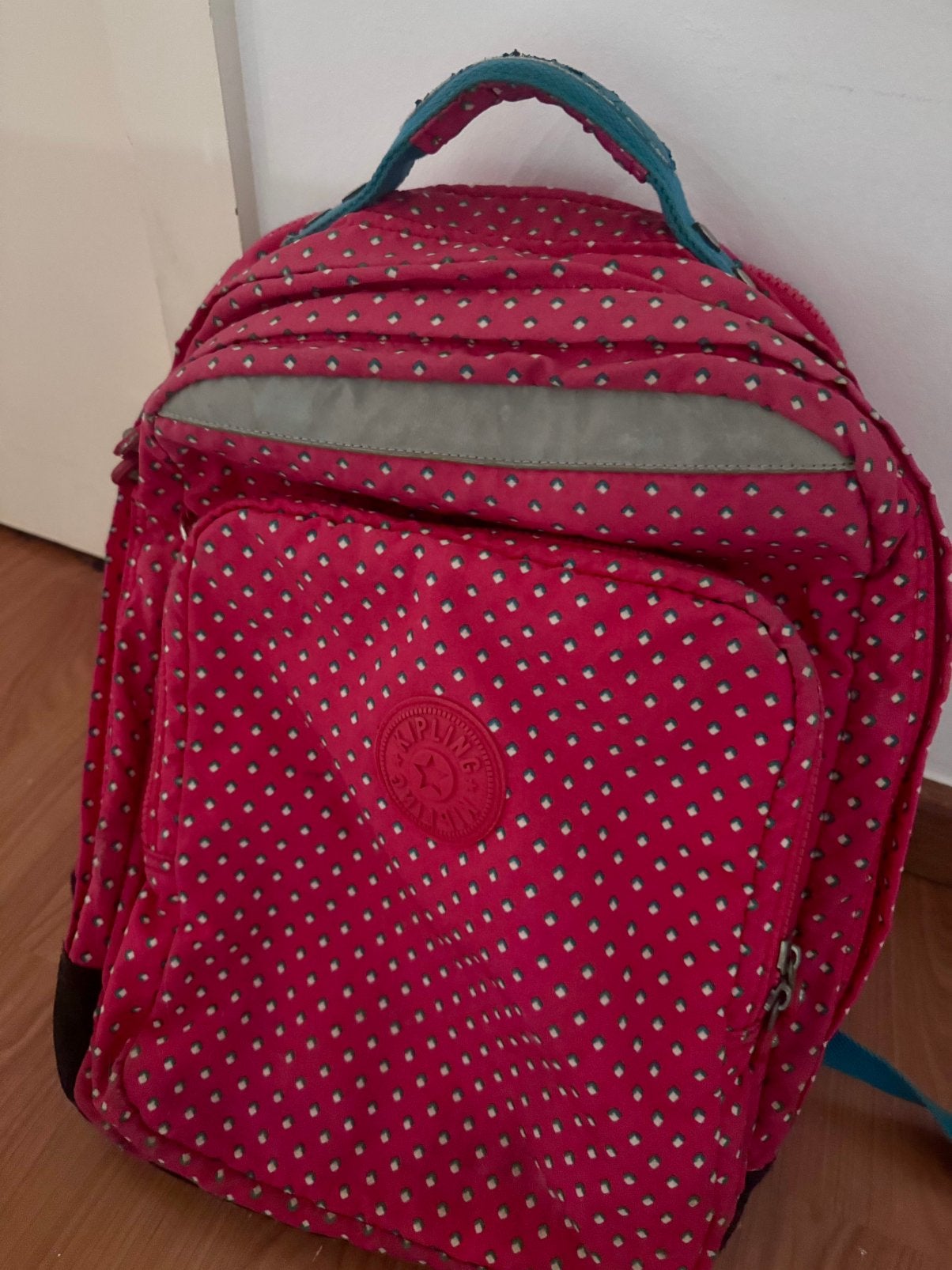 Boekentas kipling, Ophalen, Gebruikt, Roze, Rugtas