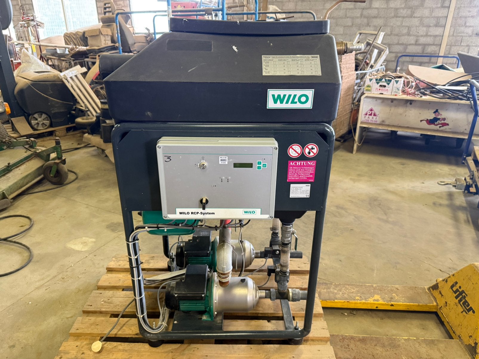Wilo af150 pomp, Ophalen