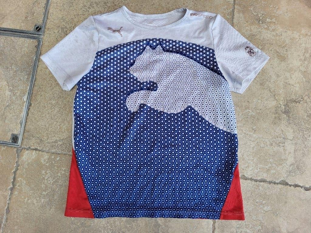 Merk Puma : sport t-shirt mt 140- 146, Kinderen en Baby's, Kinderkleding | Maat 140, Gebruikt, Puma, Sport- of Zwemkleding, Ophalen of Verzenden