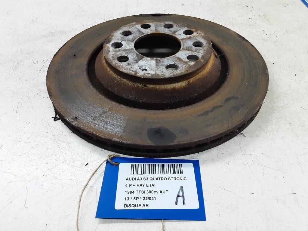 REMSCHIJF ACHTER Audi S3 Sportback (8VA / 8VF), Gebruikt, Audi