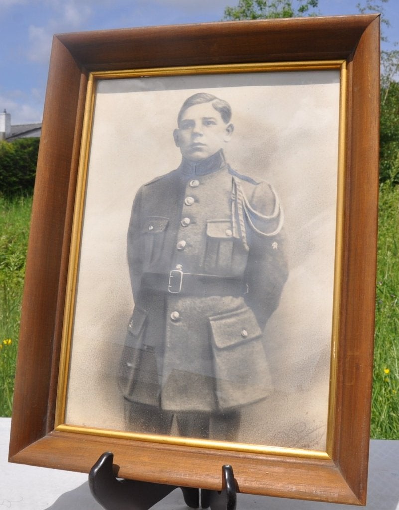 photographie militaire 14/18 sous cadre bois vitré, Collections, Objets militaires | Général, Armée de terre, Enlèvement ou Envoi
