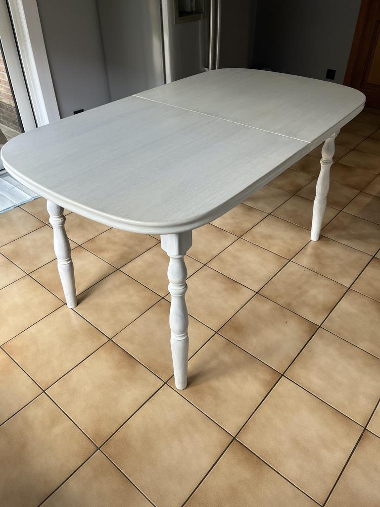 Keukentafel in hout, Huis en Inrichting, Tafels | Eettafels, Ophalen, Gebruikt, 50 tot 100 cm, Landelijk