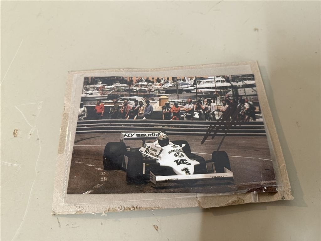 Alan Jones Gesigneerde F1 Foto - 1981 Monaco - Williams, Enlèvement ou Envoi, Comme neuf