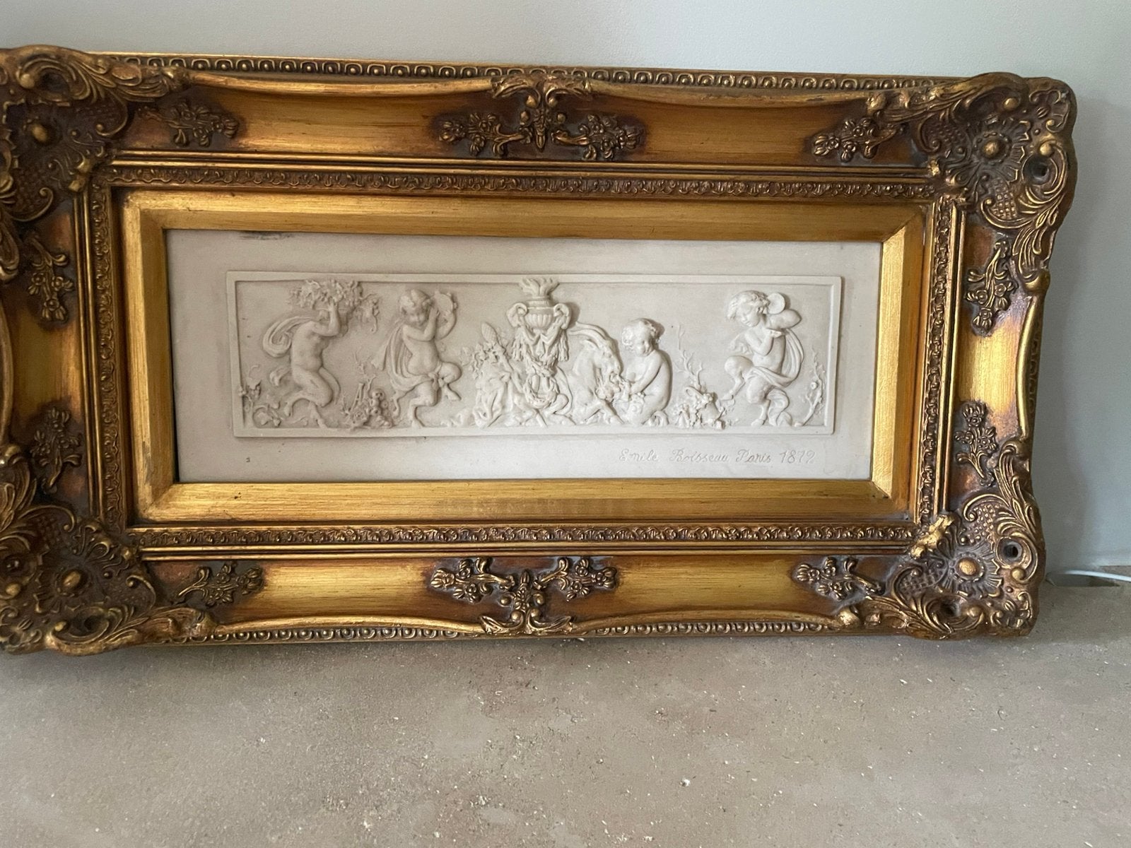 Plaket Emile Boisseau Paris 1872, Antiek en Kunst, Ophalen