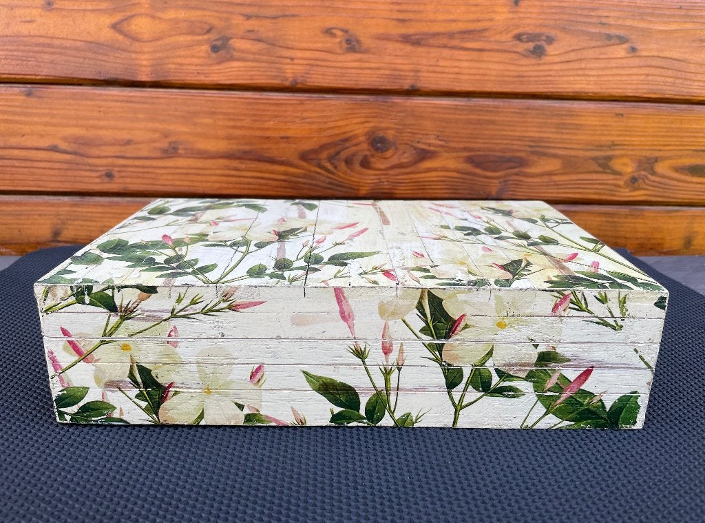 Boîte en bois, Maison & Meubles, Comme neuf, Enlèvement, Moins de 50 cm, Autres matériaux