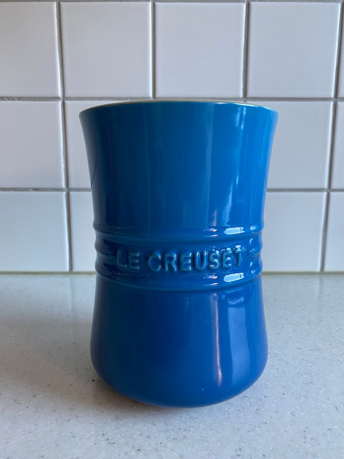 Le Creuset lepelpot / keukengerei houder, Huis en Inrichting, Ophalen of Verzenden, Zo goed als nieuw, Le Creuset