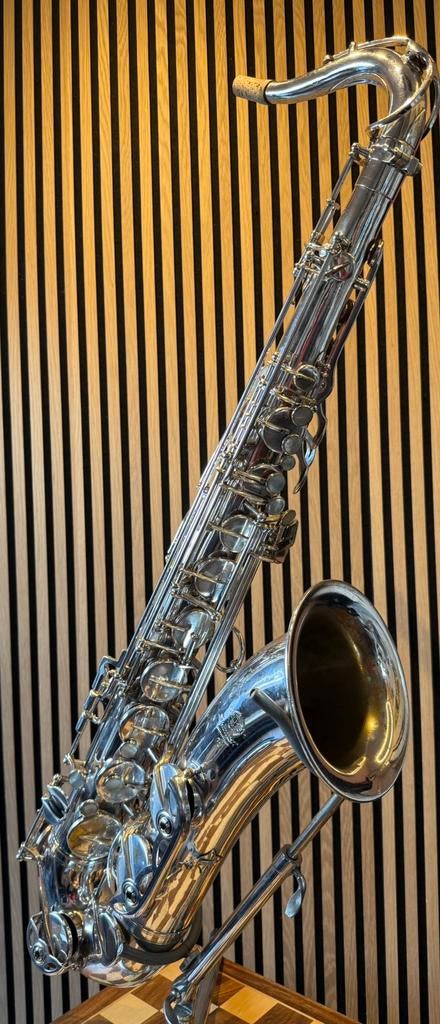 Selmer Mark VI Tenor Saxofoon 1971 – Verzilverd – Speelklaar, Ophalen of Verzenden, Gebruikt, Tenor, Met koffer