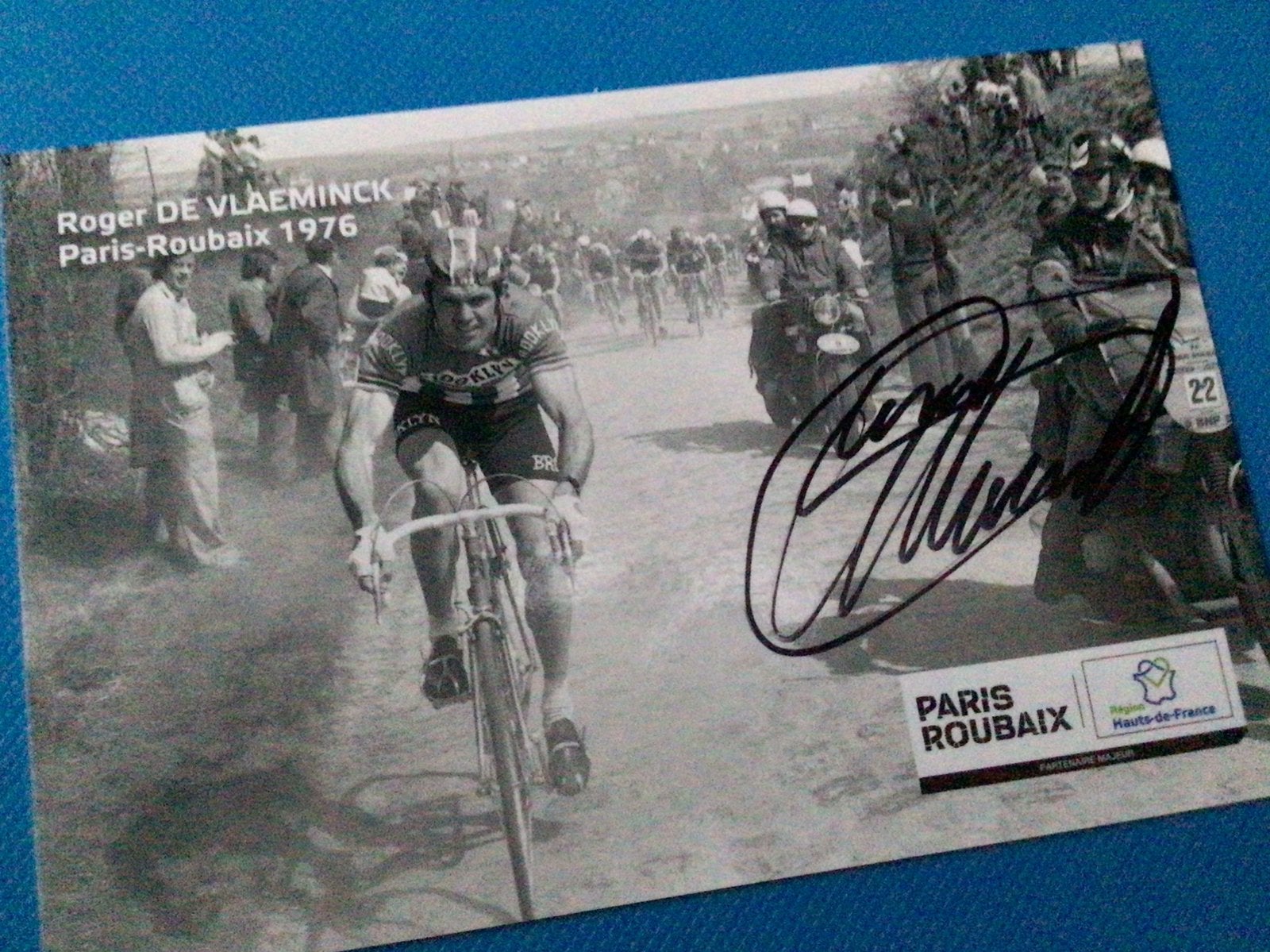 Wielerkaart team gios brooklyn roger de vlaeminck signe, Enlèvement ou Envoi