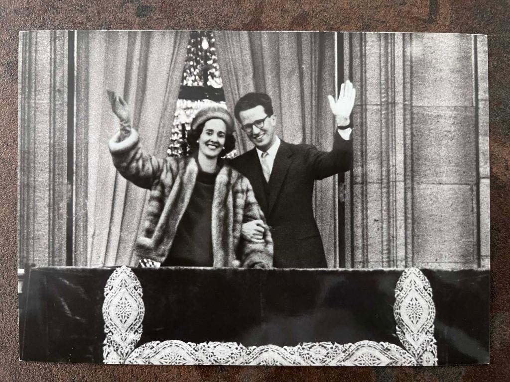 Zeldzame Vintage Postkaart - Koning Boudewijn & Fabiola, Ophalen of Verzenden, Ongelopen