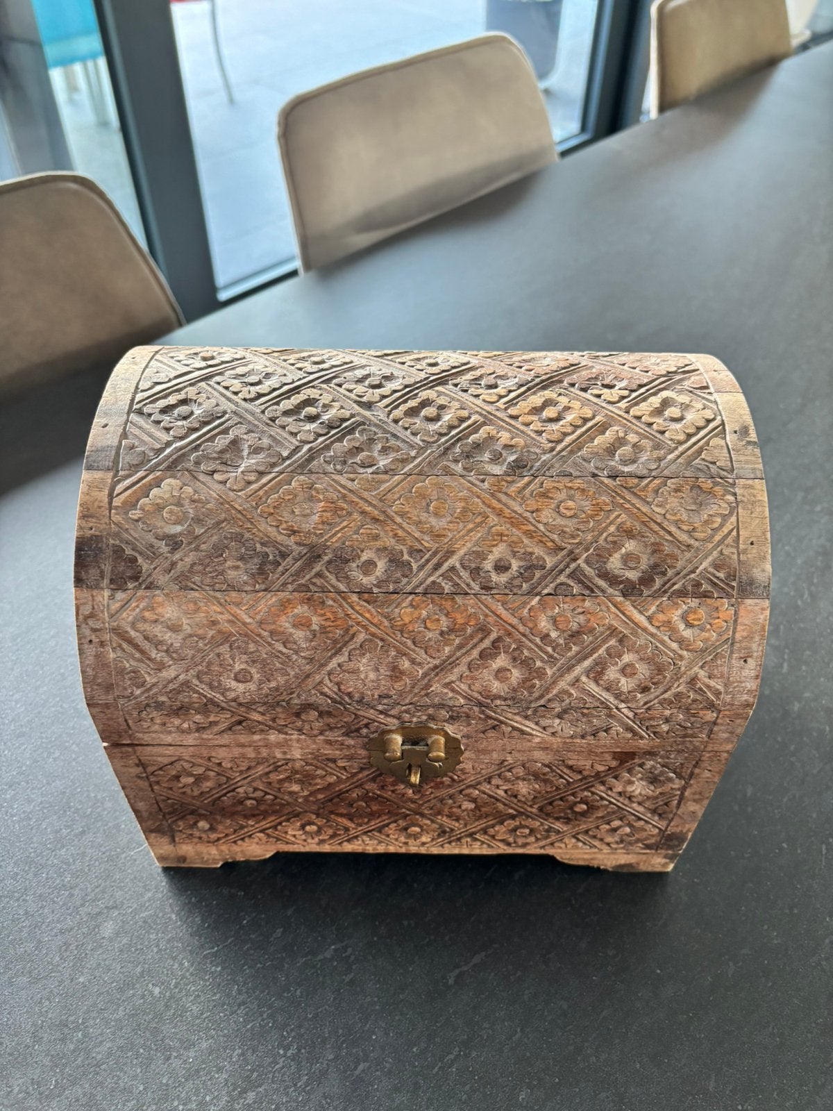 Kleine houten kist, Ophalen, Zo goed als nieuw, Hout