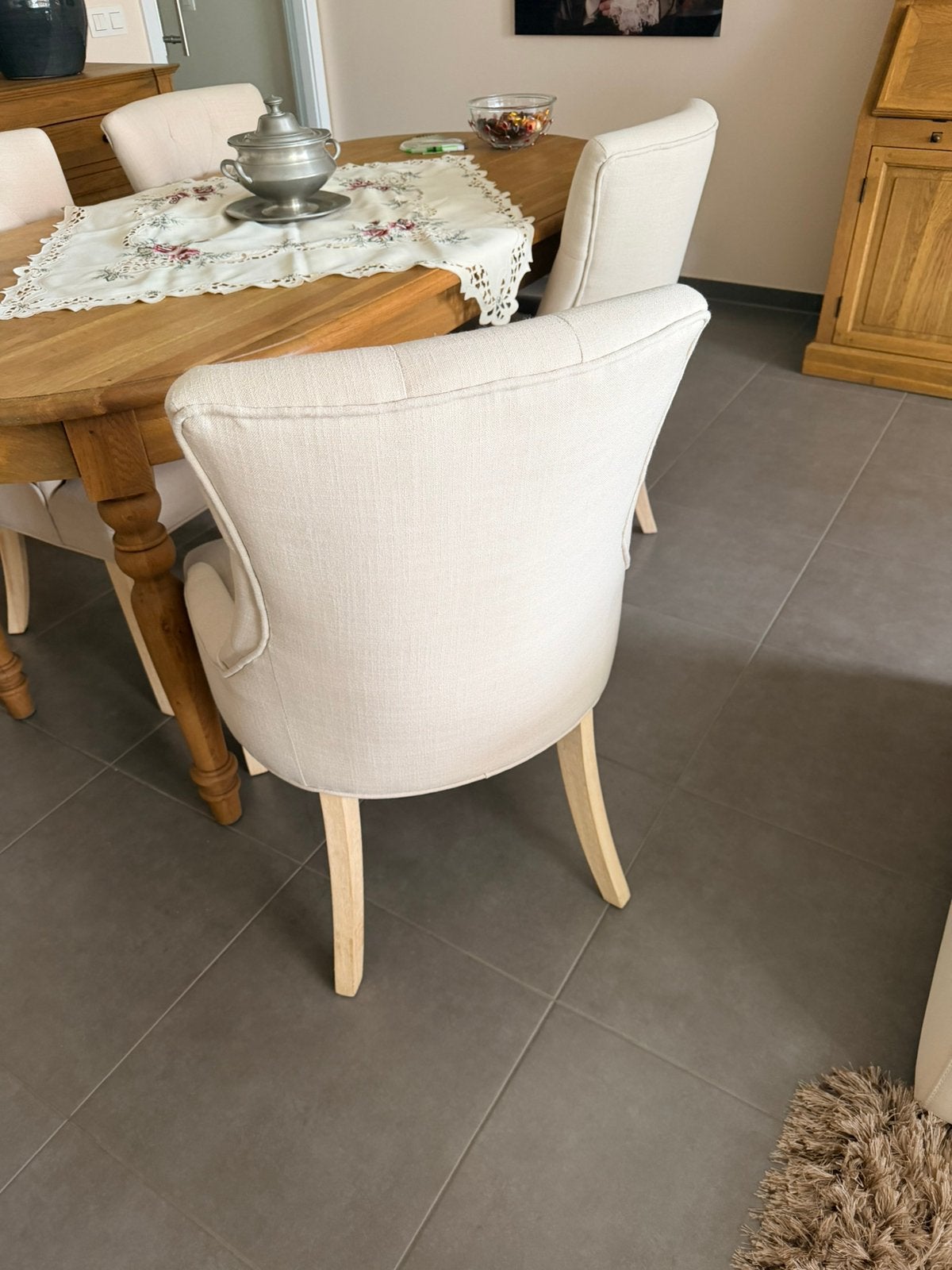Stoelen, Ophalen, Wit, Zo goed als nieuw, Vier