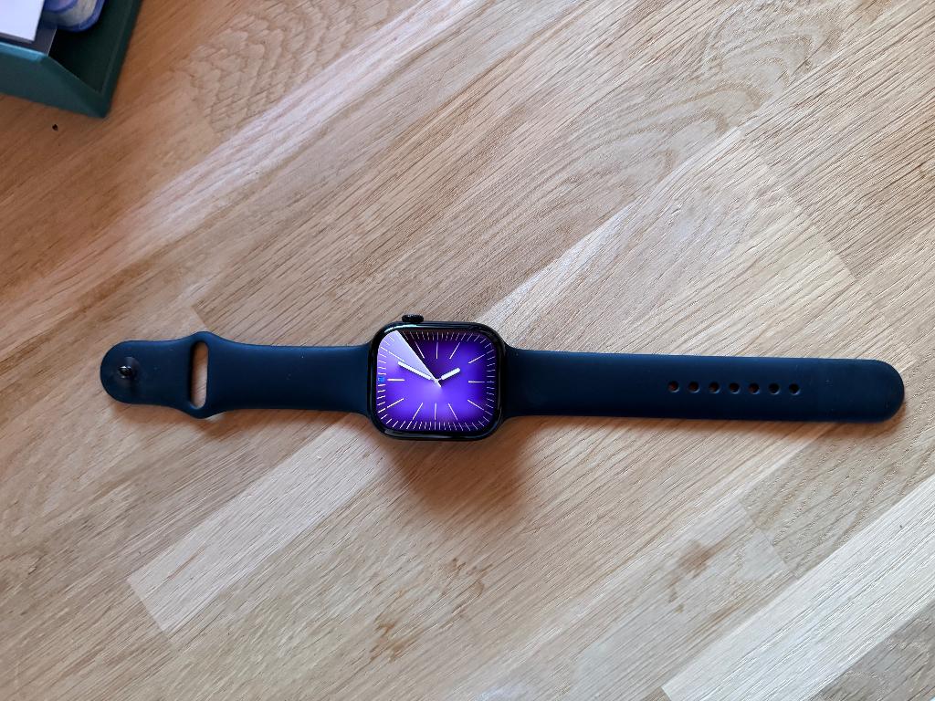 Apple Watch Serie 10 (46mm), Zwart, IOS, Ophalen of Verzenden, Zo goed als nieuw