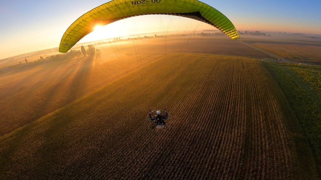 PARAMOTOR / VLEUGEL / FIETSENREK / VOLLEDIGE UITRUSTING, Sport en Fitness, Overige Sport en Fitness, Ophalen, Gebruikt