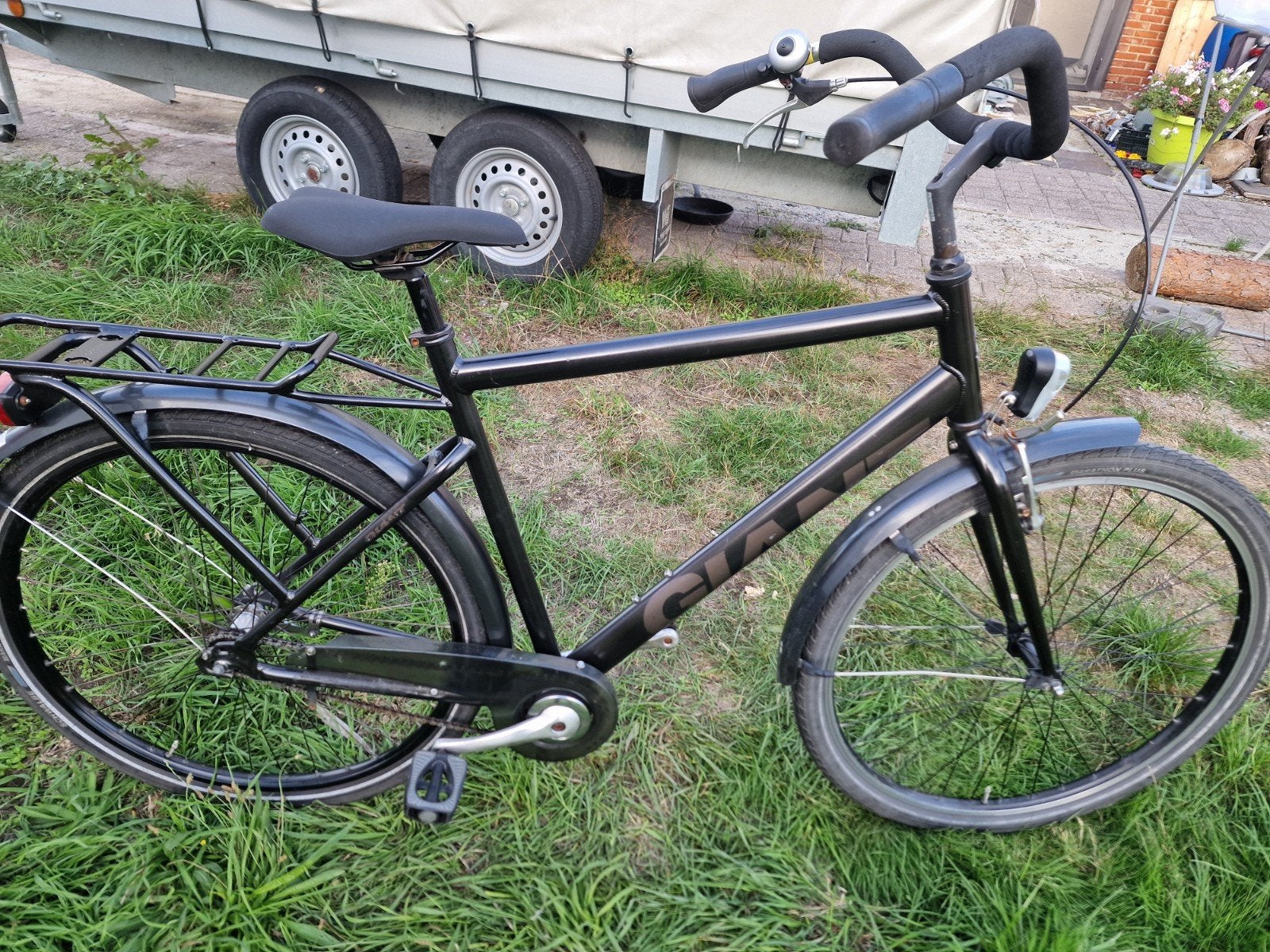 simpele herenfiets giant 28" 59 cm, Fietsen en Brommers, Ophalen, Terugtraprem, Gebruikt, Giant