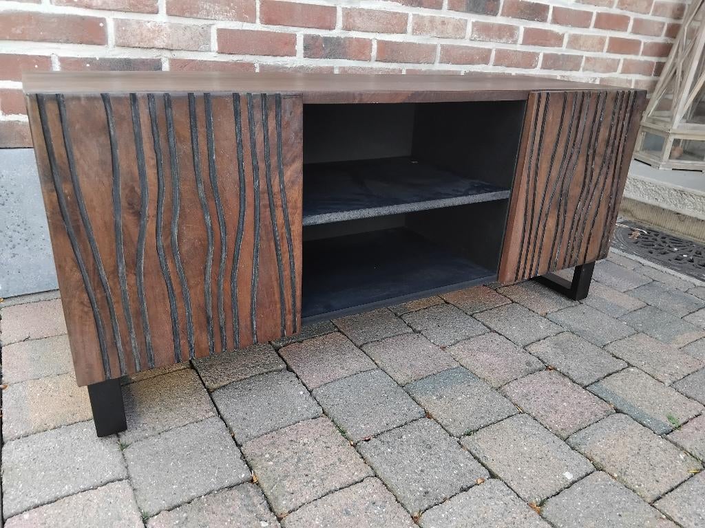bank of tv meubel in massief mango nieuw, Huis en Inrichting, Ophalen, Zo goed als nieuw