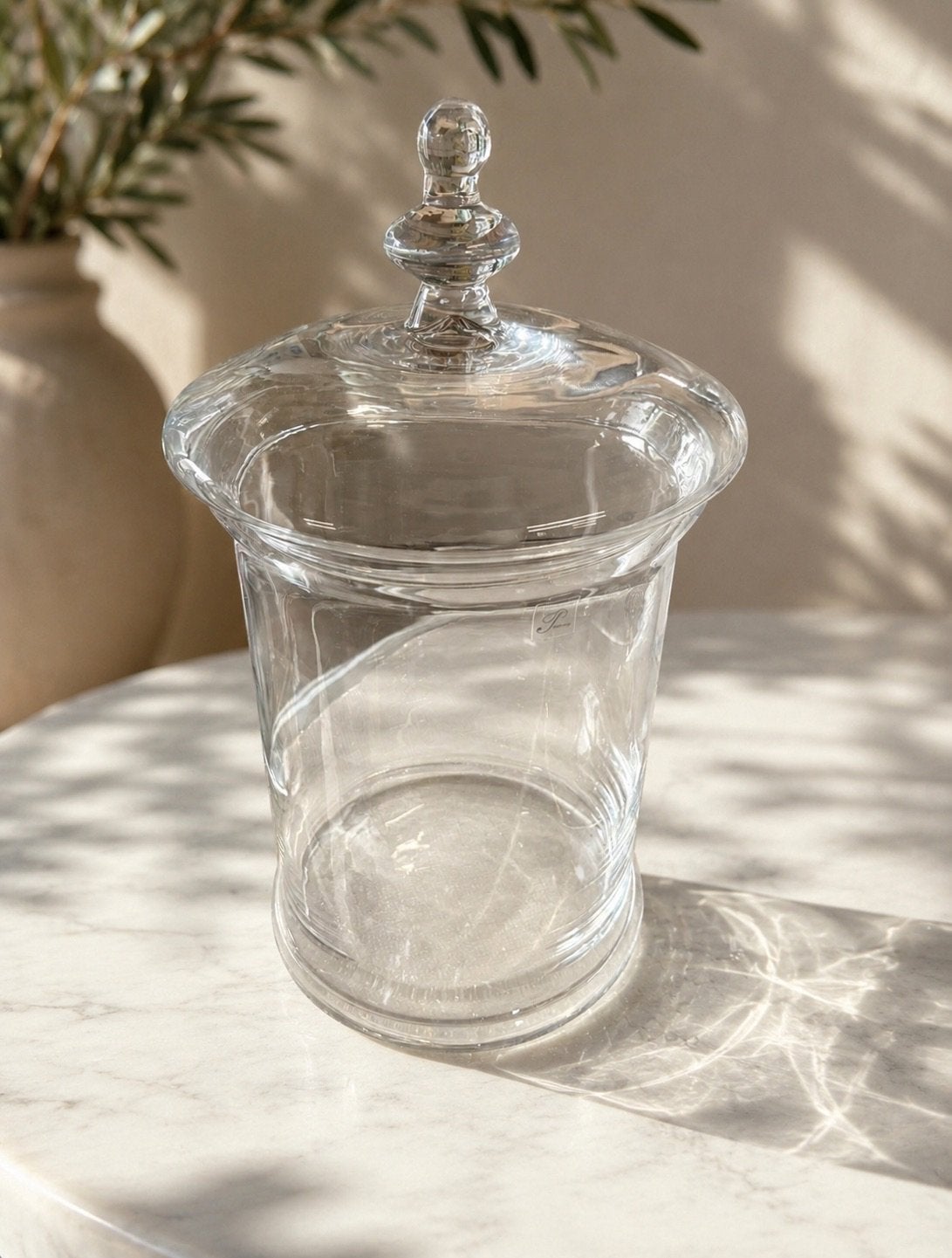 XXL Glazen Voorraadpot / Bonbonnière – Maison Péderrey, Ophalen, Glas, Nieuw, Voorraadpot