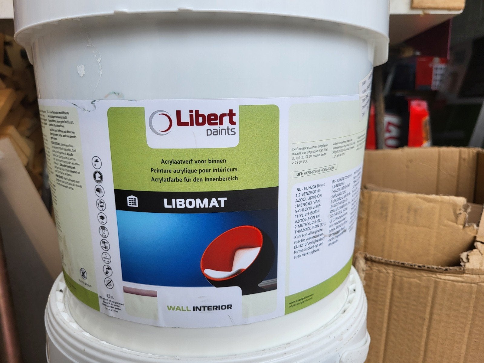 peinture acrylique Ral 9010 blanche en seaux de 10 litres, Bricolage & Construction, Peinture, Vernis & Laque, Neuf, Laque, Enlèvement