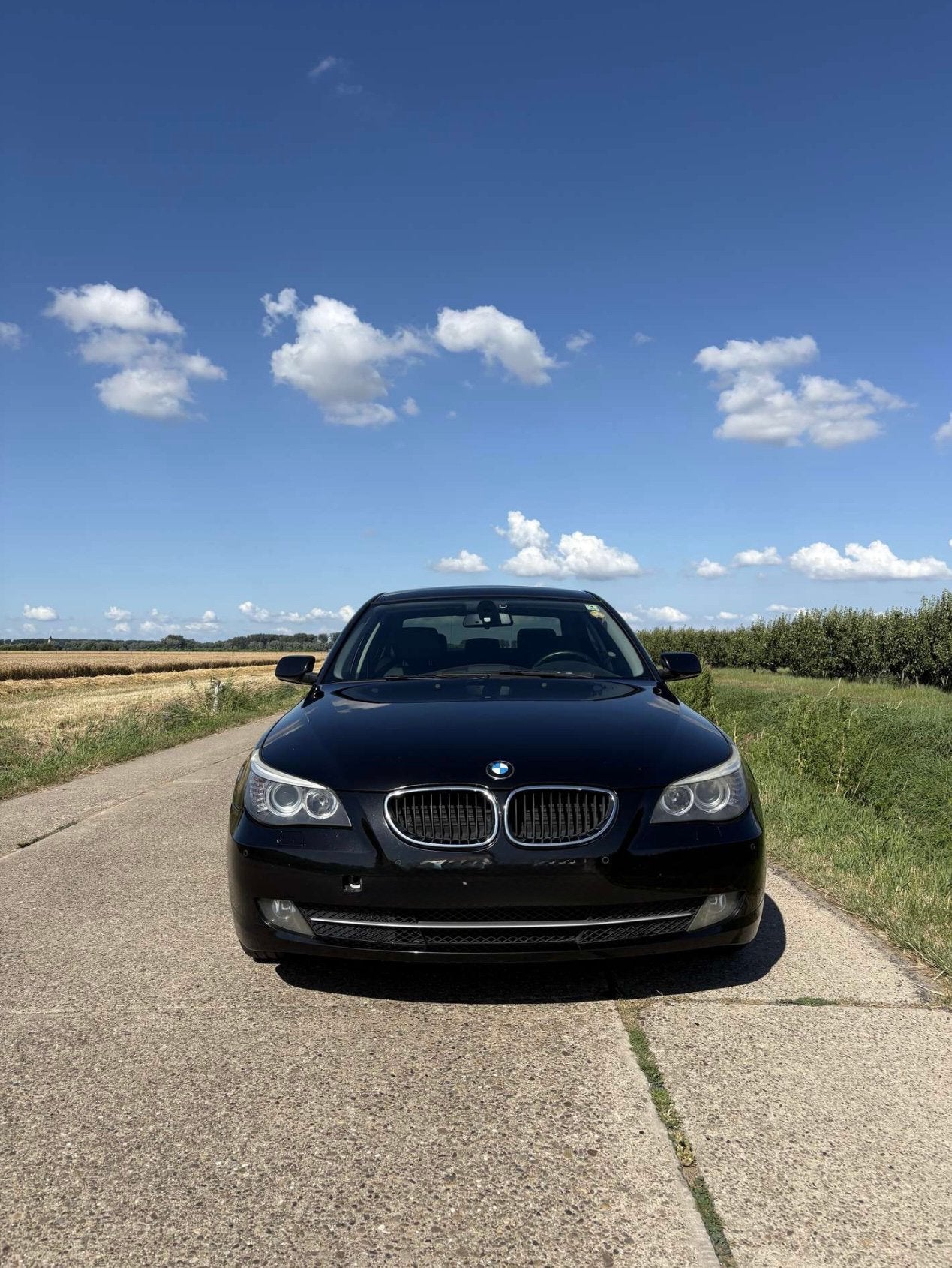 Bmw serie 5 E60 520d, Cuir, Barres de toit, Noir, Diesel