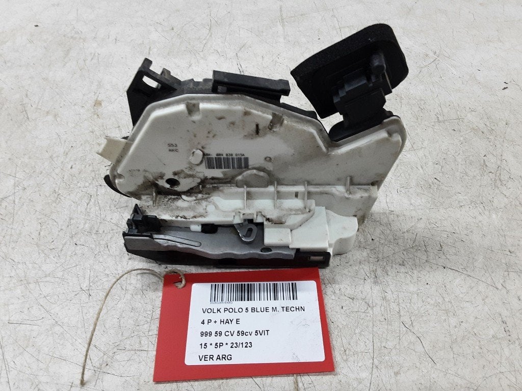 SERRURE DE PORTE ARRIÈRE GAUCHE Polo V (6R) (6R4839015A), Autos : Pièces & Accessoires, Arrière, Volkswagen, Mevr. I. Hauben, Utilisé