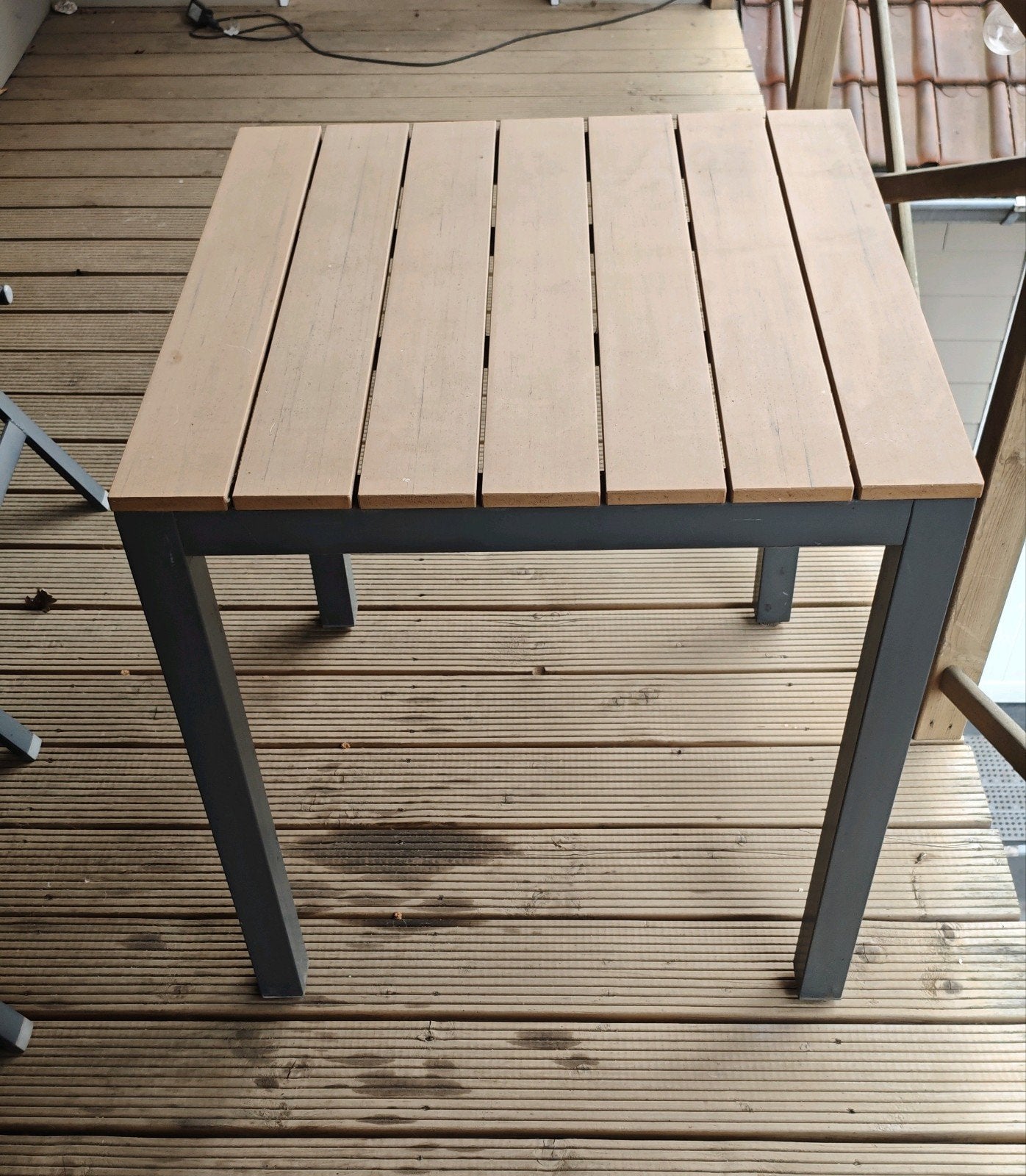 vierkante tuintafel, Ophalen, Gebruikt, Vierkant
