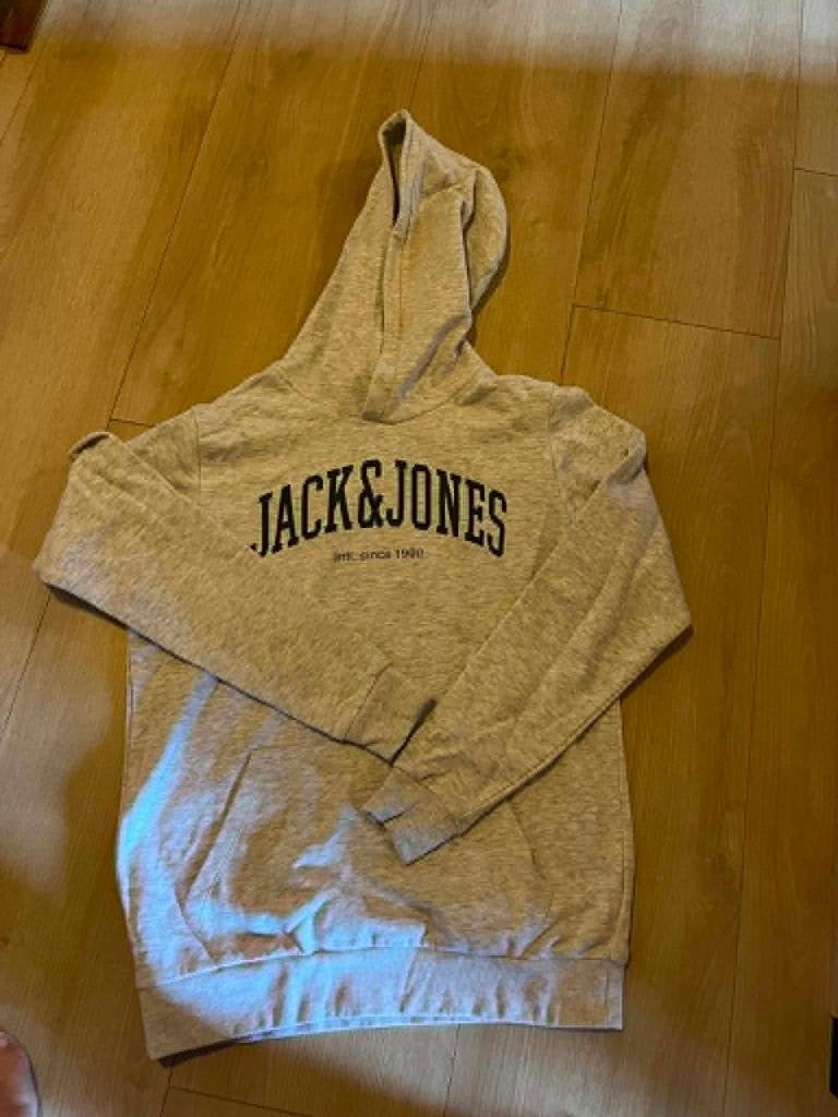 sweater lichtgrijs jack jones 176 met kapje, Kinderen en Baby's, Kinderkleding | Maat 176, Trui of Vest, Ophalen of Verzenden