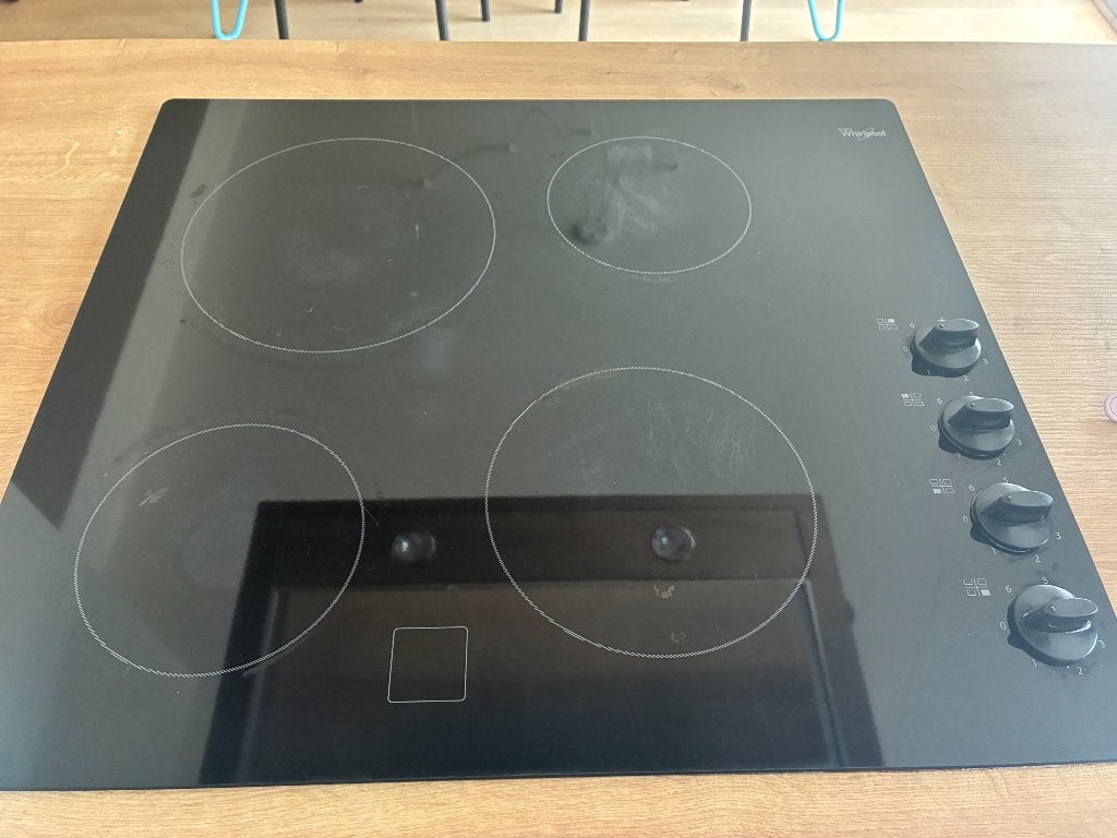 Whirlpool vitrokeramische kookplaat AKM9010/NE 60cm, Elektronische apparatuur, Kookplaten, Gebruikt, Keramisch, 4 kookzones, Ophalen