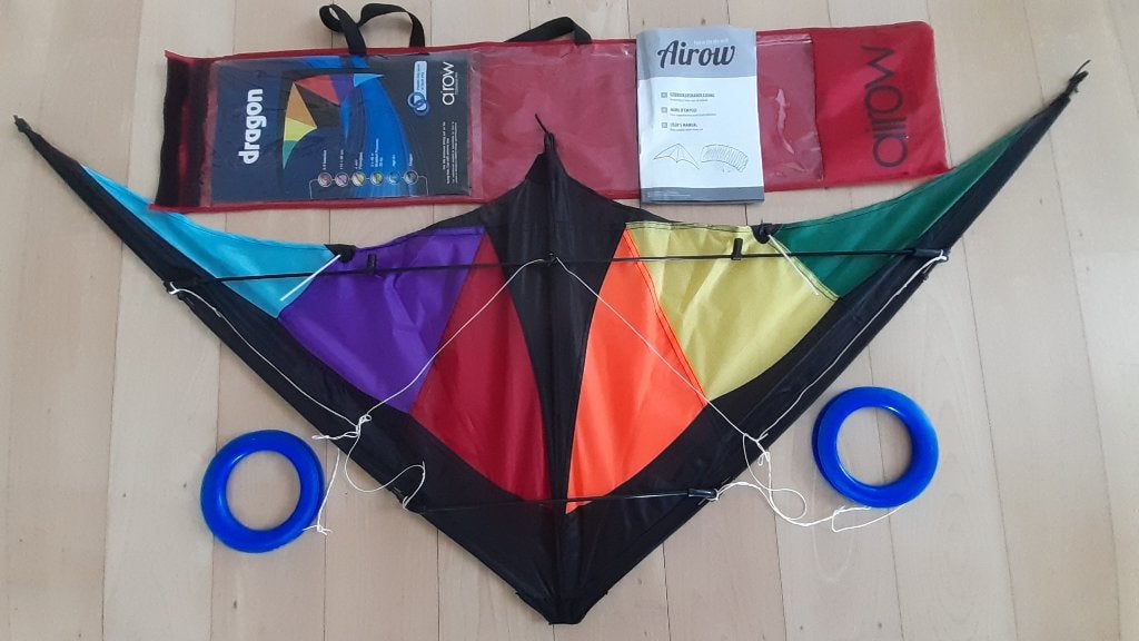 Stuntvlieger DRAGON Airow, Ophalen, Zo goed als nieuw, Tweelijns, Vlieger