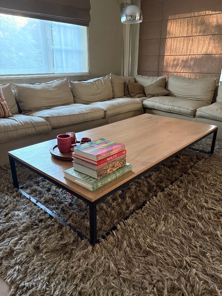 Salontafel, Maison & Meubles, Tables | Tables de salon, 150 à 200 cm, Chêne, Comme neuf, Enlèvement