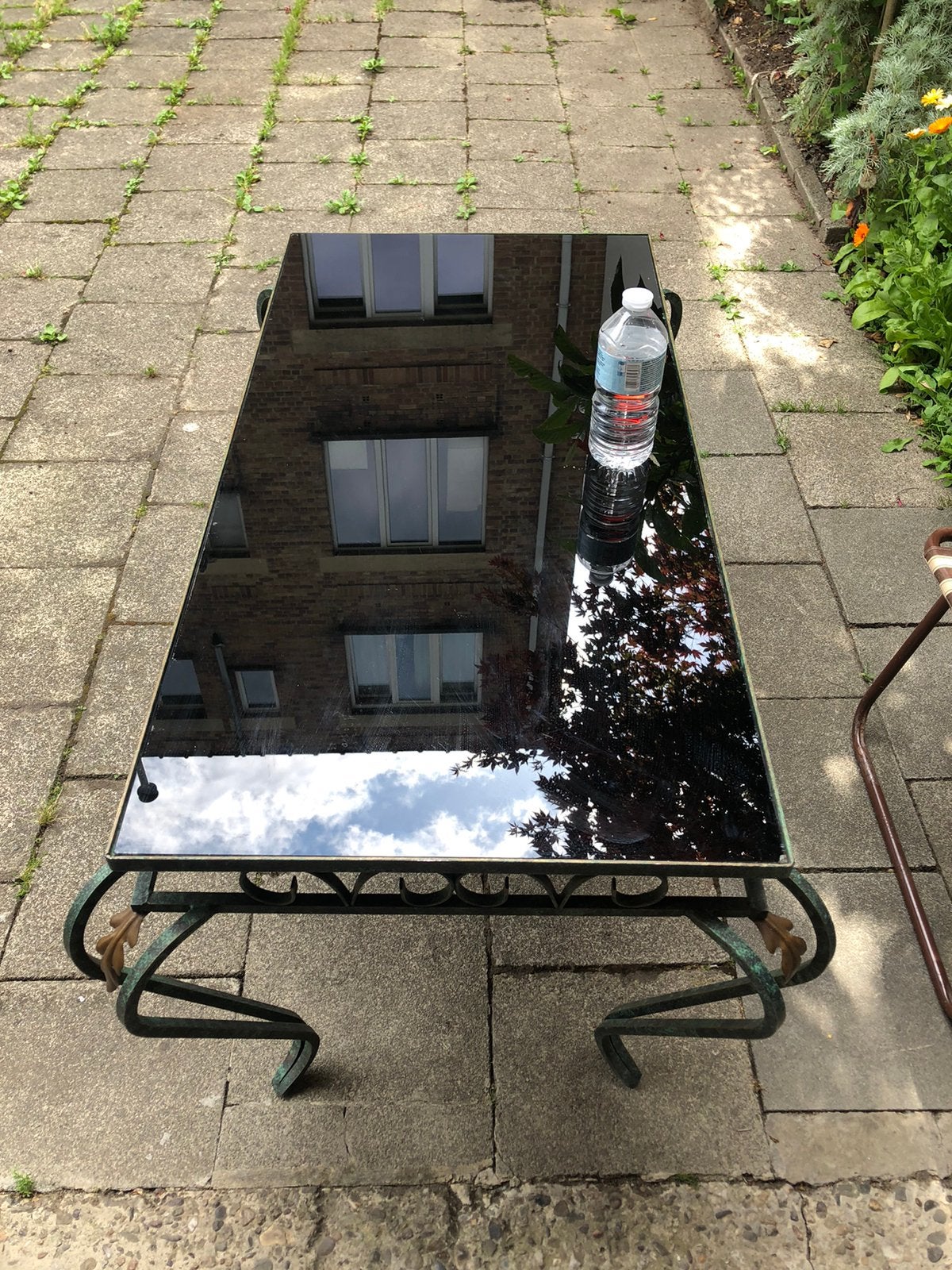 Table en fer antique très bon état, Jardin & Terrasse, Enlèvement, Comme neuf