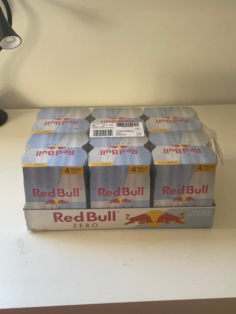 Paquet de 24 Redbull Zero (24 x 25 cl), Enlèvement ou Envoi, Neuf, Boisson fraîche, Autres marques
