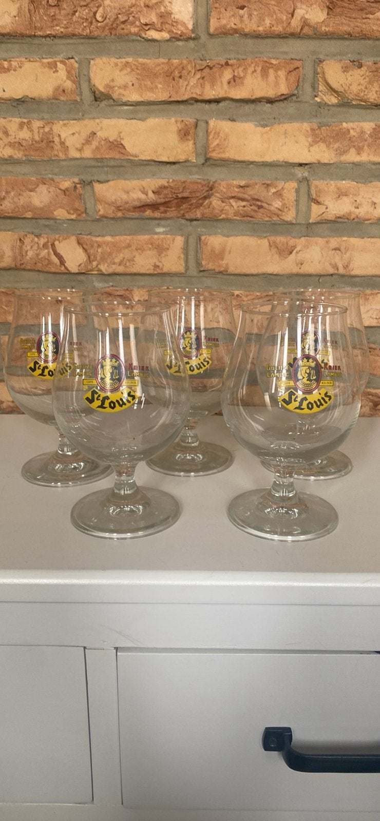 Lot de 5 verres à kriek 25cl, Collections, Enlèvement, Comme neuf