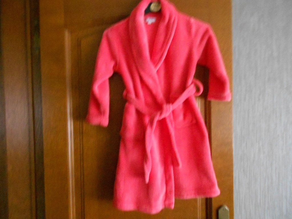 zachte kinderkamerjas 6 jaar, zo goed als nieuw,, Ophalen of Verzenden, Gebruikt, Meisje, Nacht- of Onderkleding