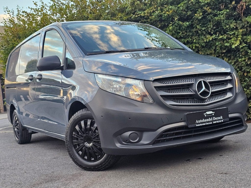 Mercedes Vito L2 | lichte vracht | CAMERA | DODE HOEK | 3ZIT, Auto's, Voorwielaandrijving, Stof, Mercedes-Benz, Bedrijf