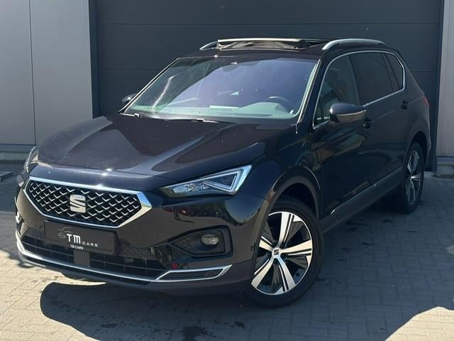 Seat Tarraco pano dak benzine automaat, Autos, Achat, Entreprise, Entretenue par le concessionnaire, Noir