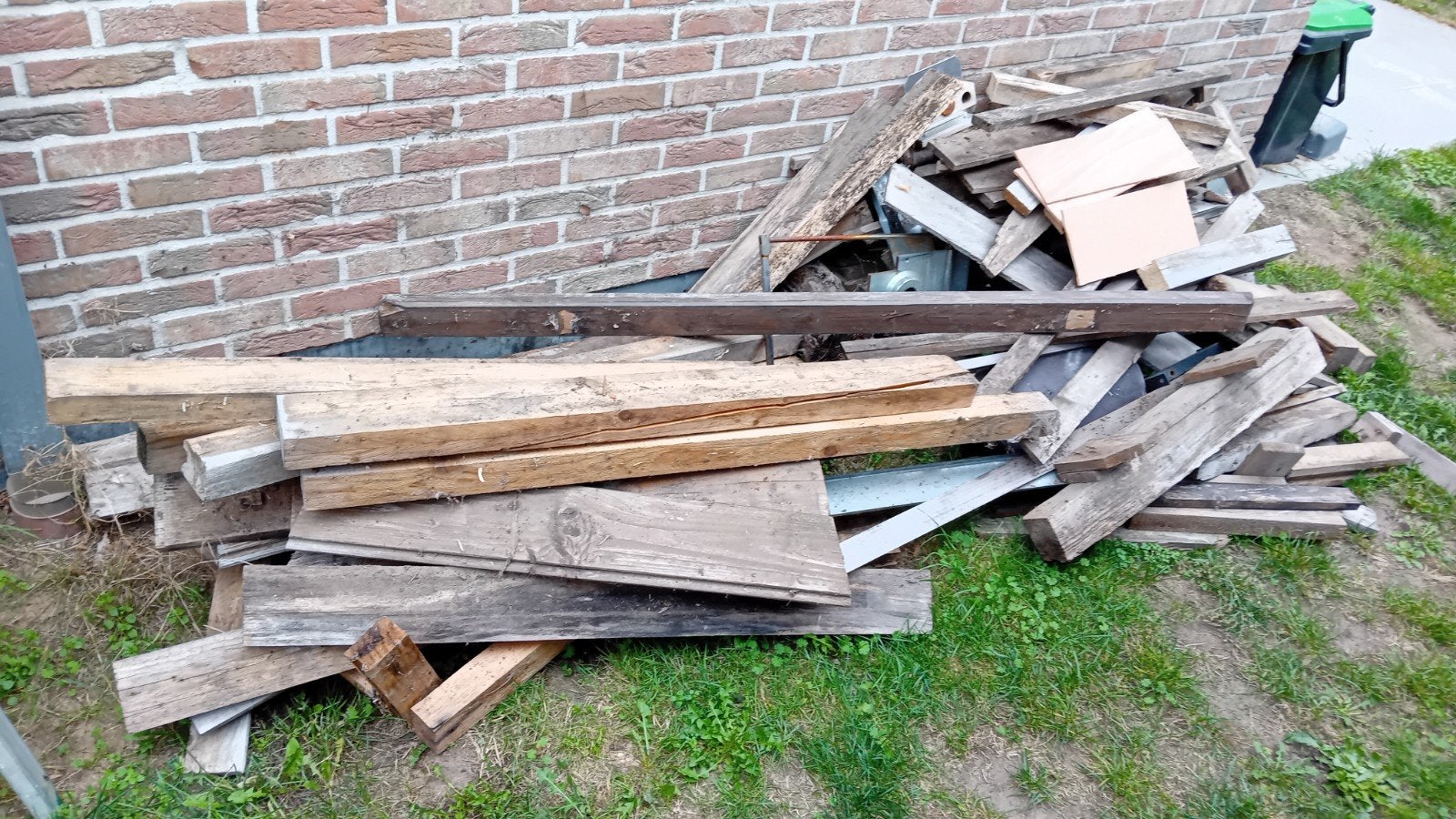 palet hout., Ophalen
