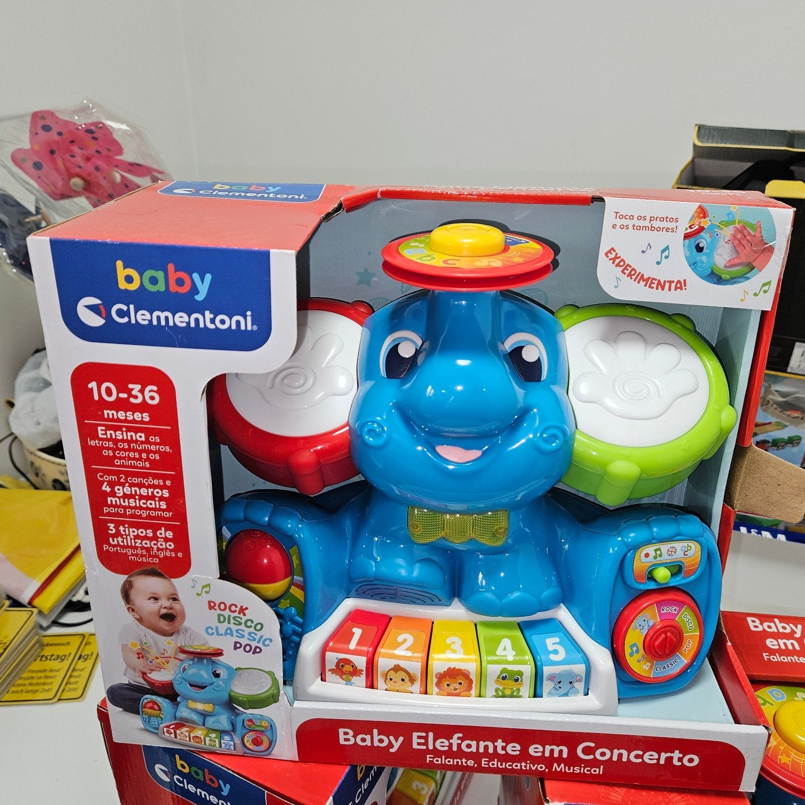 Clementoni de muzikale olifant, Kinderen en Baby's, Ophalen, Nieuw