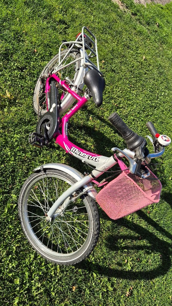 Minerva meisjesfiets 20 inch, Ophalen, Gebruikt, Velgrem, Minerva