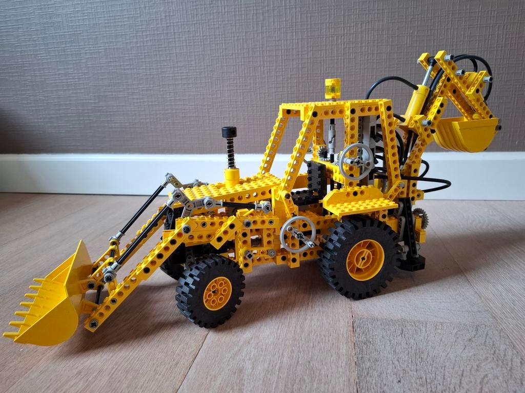 Vintage Lego technic 8862 graafmachine + bouwplan, Ophalen
