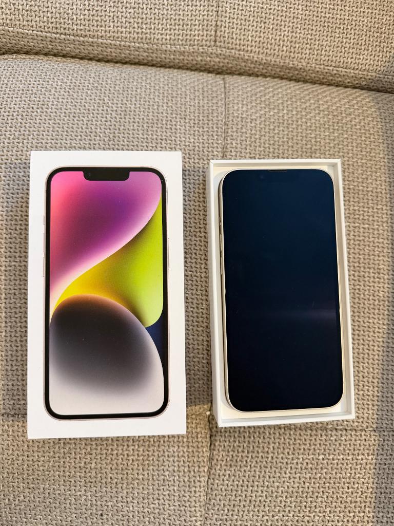 iPhone 14 128GB Starlight, Télécoms, Téléphonie mobile | Apple iPhone, Avec simlock (verrouillage SIM), 128 GB, Enlèvement ou Envoi