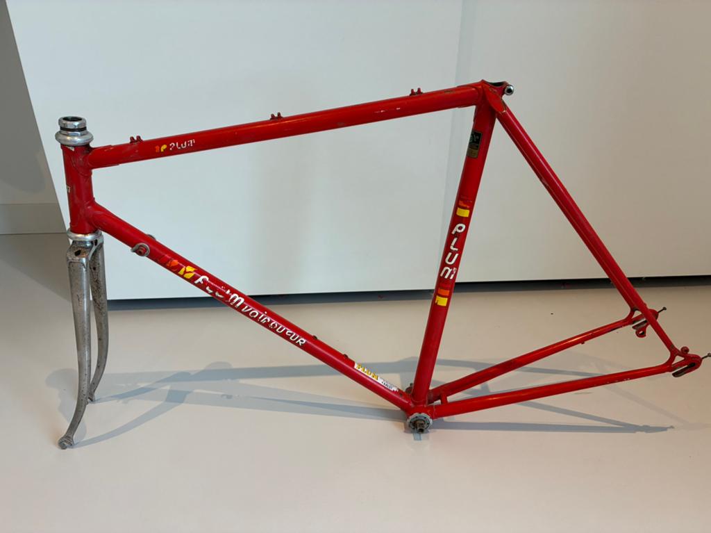 Plum Vainqueur stalen fietsframe - vintage, 28 inch, Gebruikt, Staal, 53 tot 57 cm